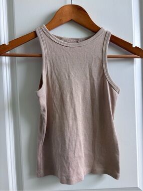 H&M Girls’ Ribbed Tank Top - Taupe